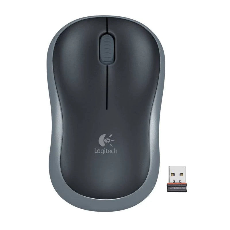 Logitech M185-2.40GHz / Up to 10m / Wi-Fi / Black/Grey-Mouse