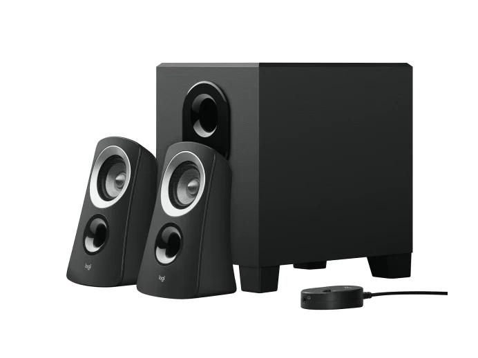 Logitech Z313 Speaker System With Subwoofer 2.1-Black