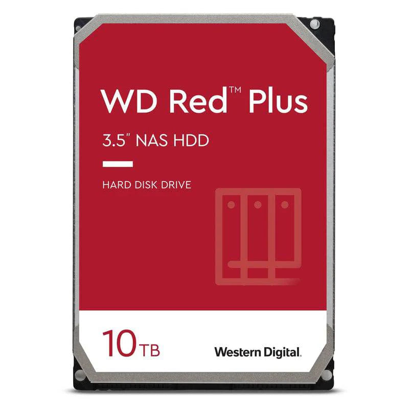 محرك أقراص صلبة WD Red Plus NAS سعة 8 تيرابايت - فئة SATA بسرعة 5400 دورة في الدقيقة، 6 جيجابايت/ثانية، ذاكرة تخزين مؤقتة سعة 128 ميجابايت، مقاس 3.5 بوصة - WD80EFPX