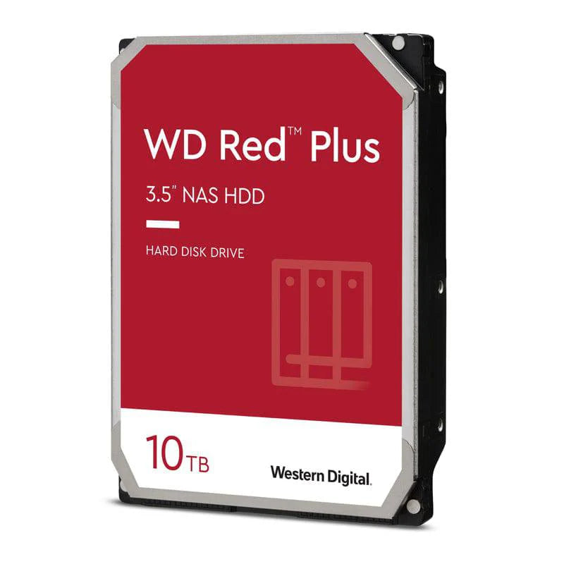 محرك أقراص صلبة WD Red Plus NAS سعة 8 تيرابايت - فئة SATA بسرعة 5400 دورة في الدقيقة، 6 جيجابايت/ثانية، ذاكرة تخزين مؤقتة سعة 128 ميجابايت، مقاس 3.5 بوصة - WD80EFPX