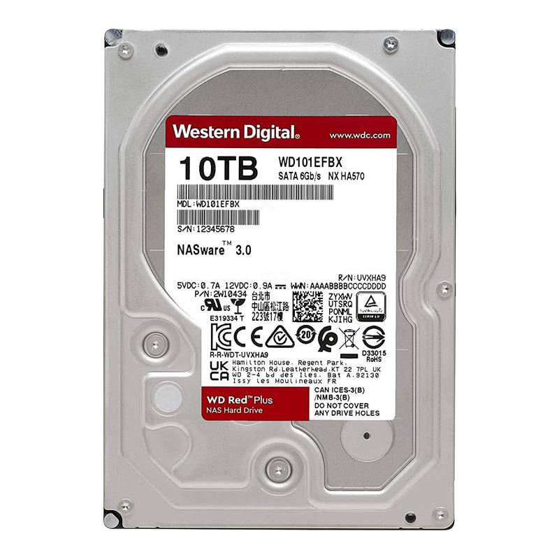 WD Red Plus Internal Drive - 10TB / 3.5-inch / SATA-III / 7200 RPM / 256MB Buffer-WD101EFBX