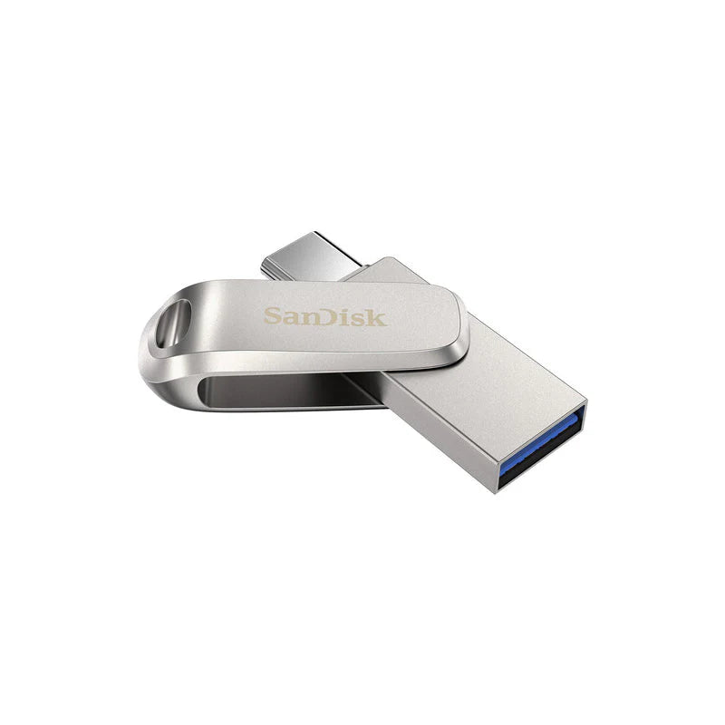 SanDisk 128GB Ultra Dual Drive Luxe USB-TYPE-C Upto 400MB/s-SDDDC4-128G-G46,Silver