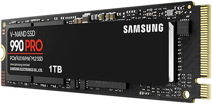 Samsung 990 PRO 1TB NVMe Gen4 M.2 SSD – PCIe 4.0 (MZ-V9P1T0BW)