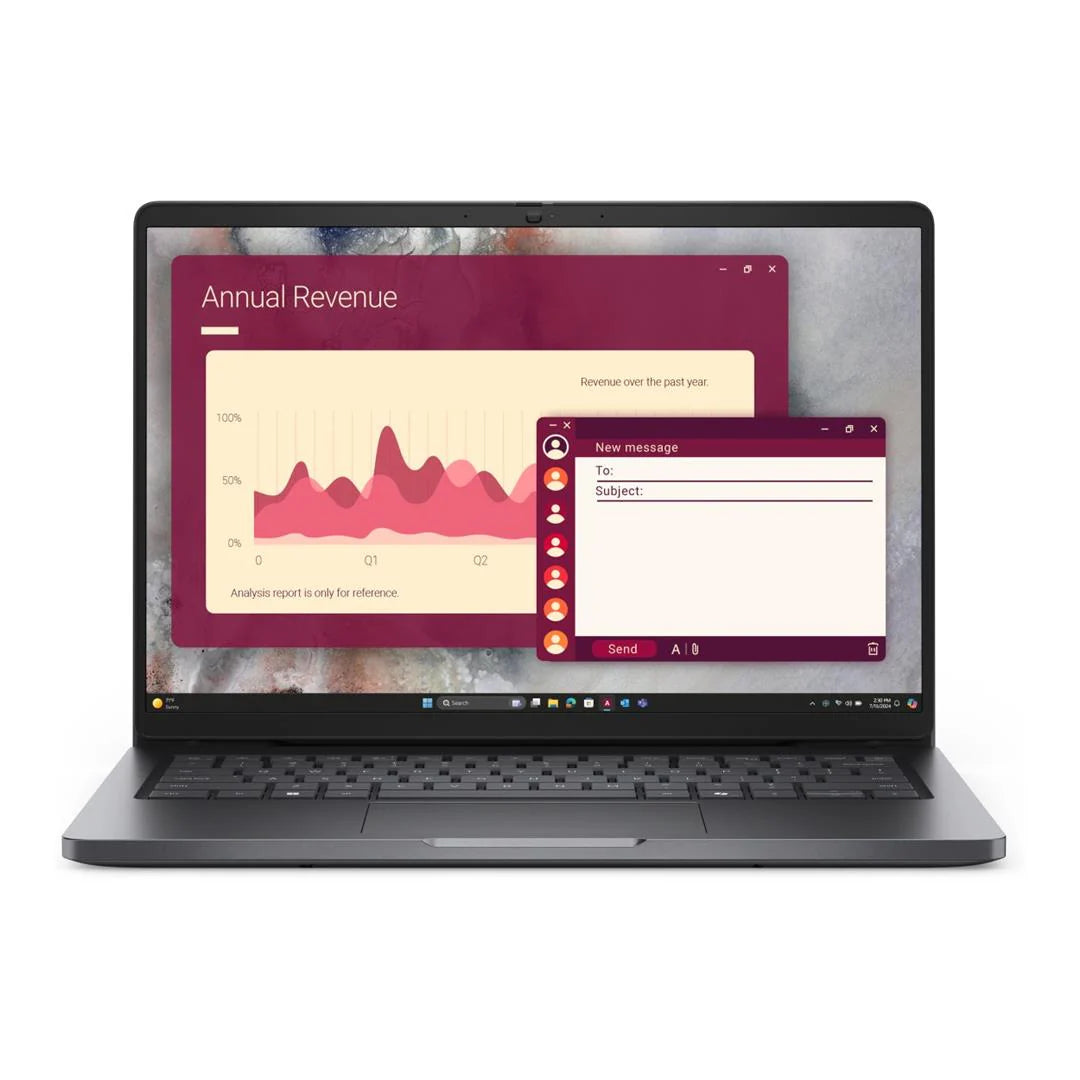 Dell Pro 14 PC14250 Laptop - Core 5-120U / 8GB RAM / 512GB SSD / 14″ FHD Screen / DOS / 1YR