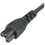 Power Cable for laptop adapter / charger C5 3 pin UK