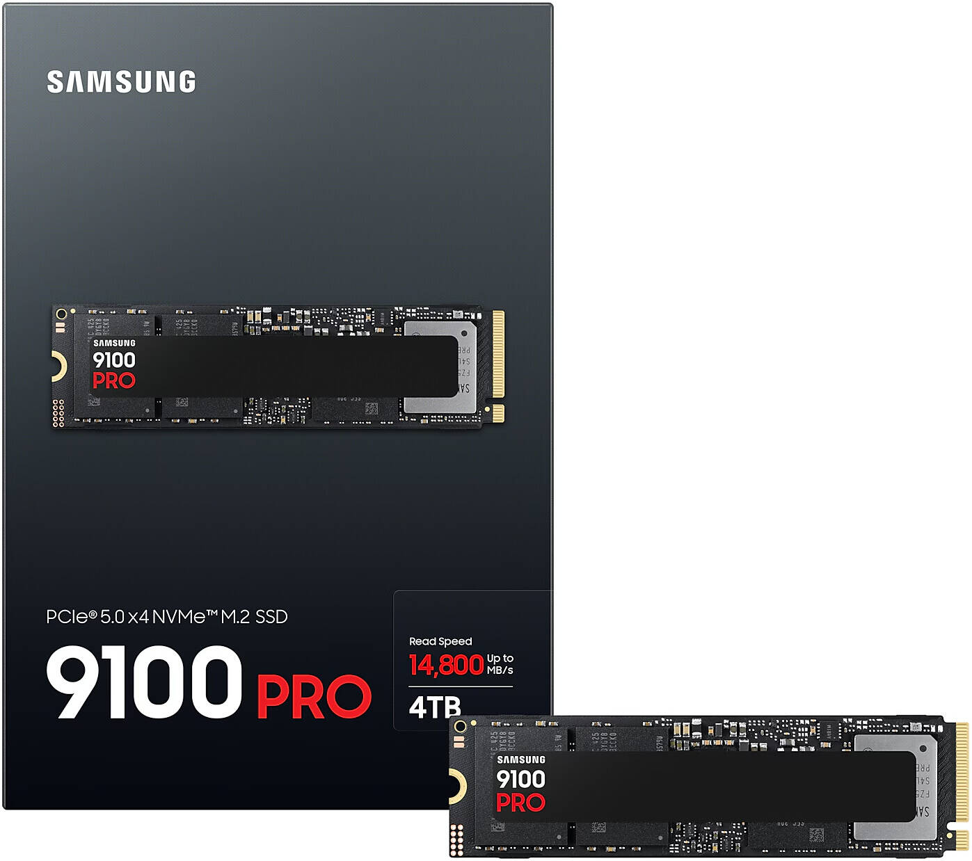 4TB NVMe Samsung 9100 Pro Gen5 Upto 14800Mb/s(MZ-VAP4T0BW)