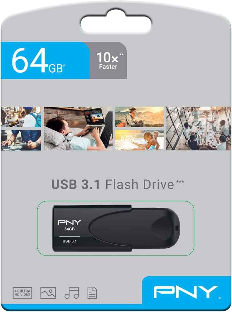 64GB PNY USB Flash Drive Attaché 4 3.1
