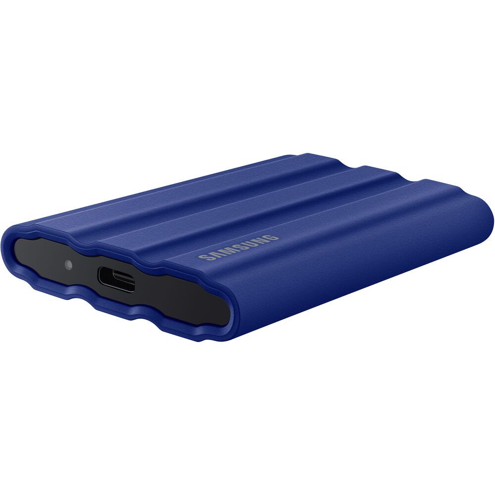 SAMSUNG 2TB External SSD T7 Portable Shield Blue MU-PE2T0R