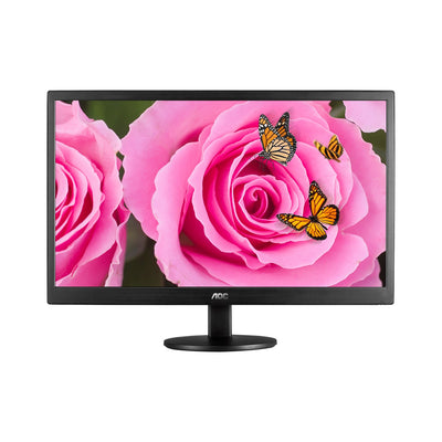 AOC E2070SW 19.5" TN Panel (1600X900) 60Hz 5ms Ultra Slim,Narrow Border,Monitor-VGA(With Hdmi to VGA Cable)