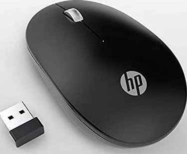 HP S1500 Wireless Mouse,1600 DPI Optical,2.4GHz,10m Range,Black