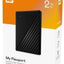 WD My Passport 2TB Portable External Hard Drive USB 3.2 – Black (WDBYVG0020BBK)