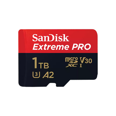 SanDisk Extreme PRO 1TB microSDXC UHS-I Memory Card with Adapter – Up to 200 MB/s