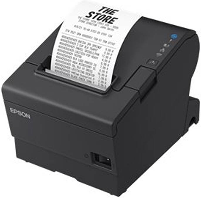 Epson TM-T88VII-112 POS Thermal Receipt Printer – USB & Ethernet, 500mm/s, Black