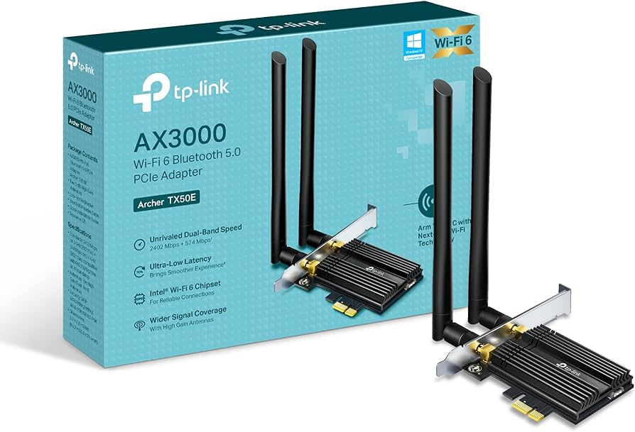 TP-Link Archer TX50E AX3000 WiFi 6 PCIe Adapter