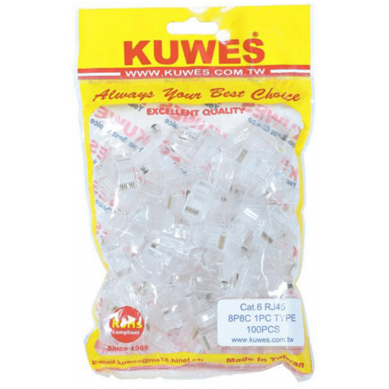 Kuwes RJ45 Connector (Pack of 100pc)