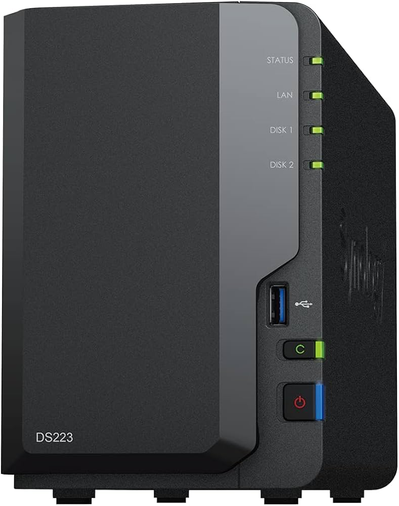 Synology DiskStation DS223 2 Bay Network & Cloud Storage (Diskless)