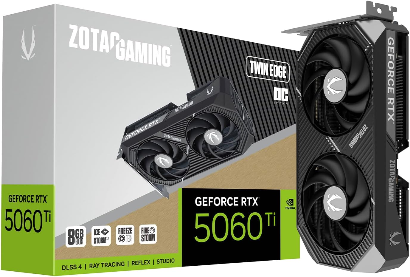 ZOTAC GeForce RTX 5060 GDDR7 Ti 8GB Twin Edge OC