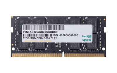 Apacer 32GB DDR4 3200MHz Laptop RAM SO-DIMM Memory Module