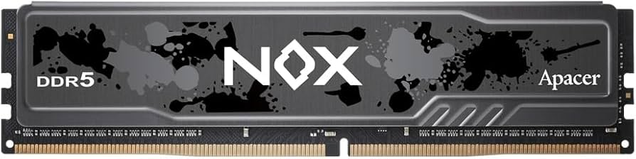 Apacer NOX 16GB DDR5 5600MHz OC Desktop Gaming RAM with Heat Spreader