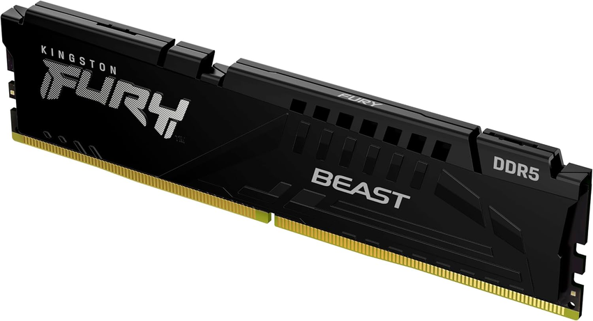 Kingston Fury Beast 32GB DDR5 6000MT/s CL36 Desktop Gaming Memory – Black (KF560C36BBE-32)