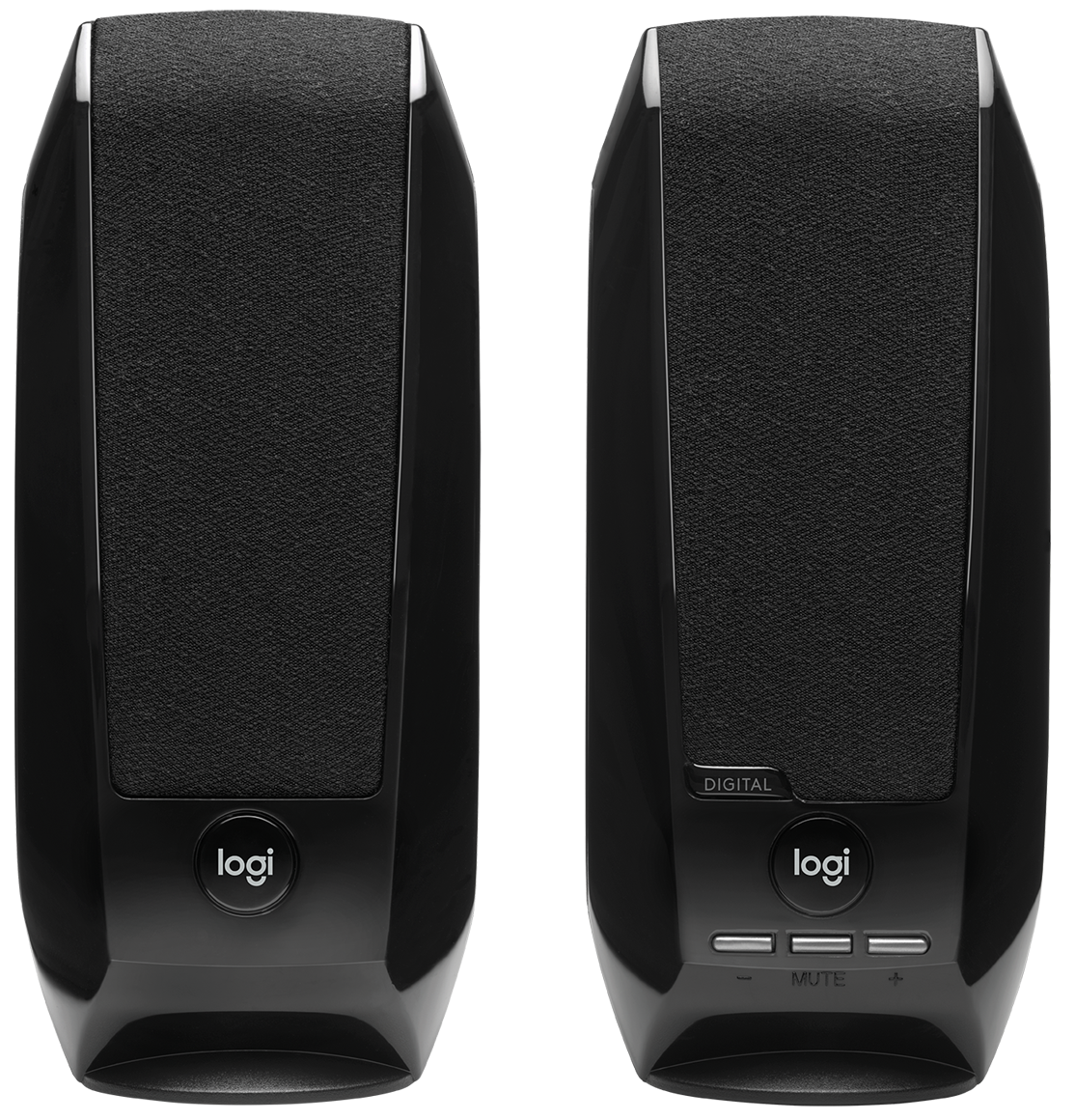 Logitech S150 USB Stereo Speakers - 2.0 Digital Audio, USB Powered, Compact Desktop Speakers - Black