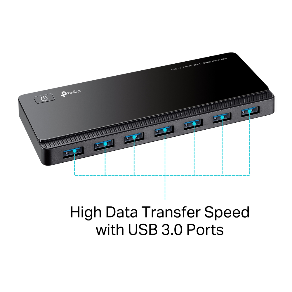 TP-Link UH720 USB 3.0 7-Port Hub with 2 Smart Charging Ports