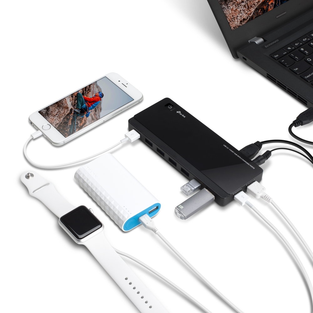 TP-Link UH720 USB 3.0 7-Port Hub with 2 Smart Charging Ports