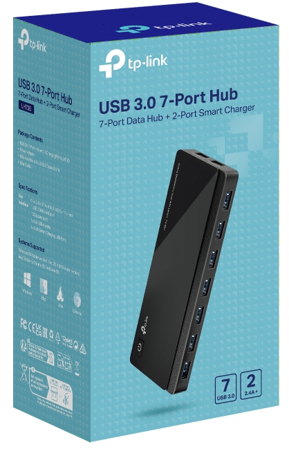 TP-Link UH720 USB 3.0 7-Port Hub with 2 Smart Charging Ports