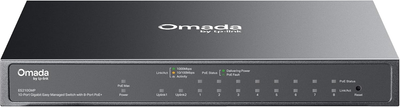 TP-Link Omada ES210GMP 10-Port Gigabit Easy Managed PoE+ Switch