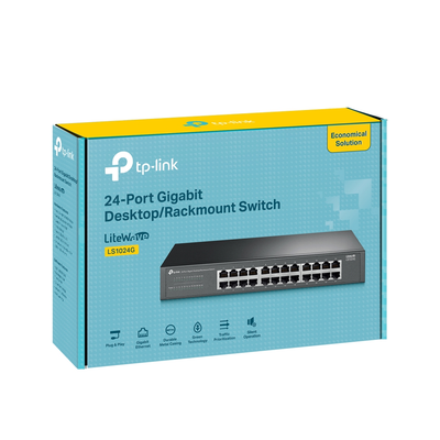 TP-Link LiteWave LS1024G 24-Port Gigabit Desktop/Rackmount Switch