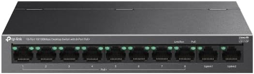 TP-Link LiteWave LS110P 10-Port 10/100Mbps Desktop PoE+ Switch
