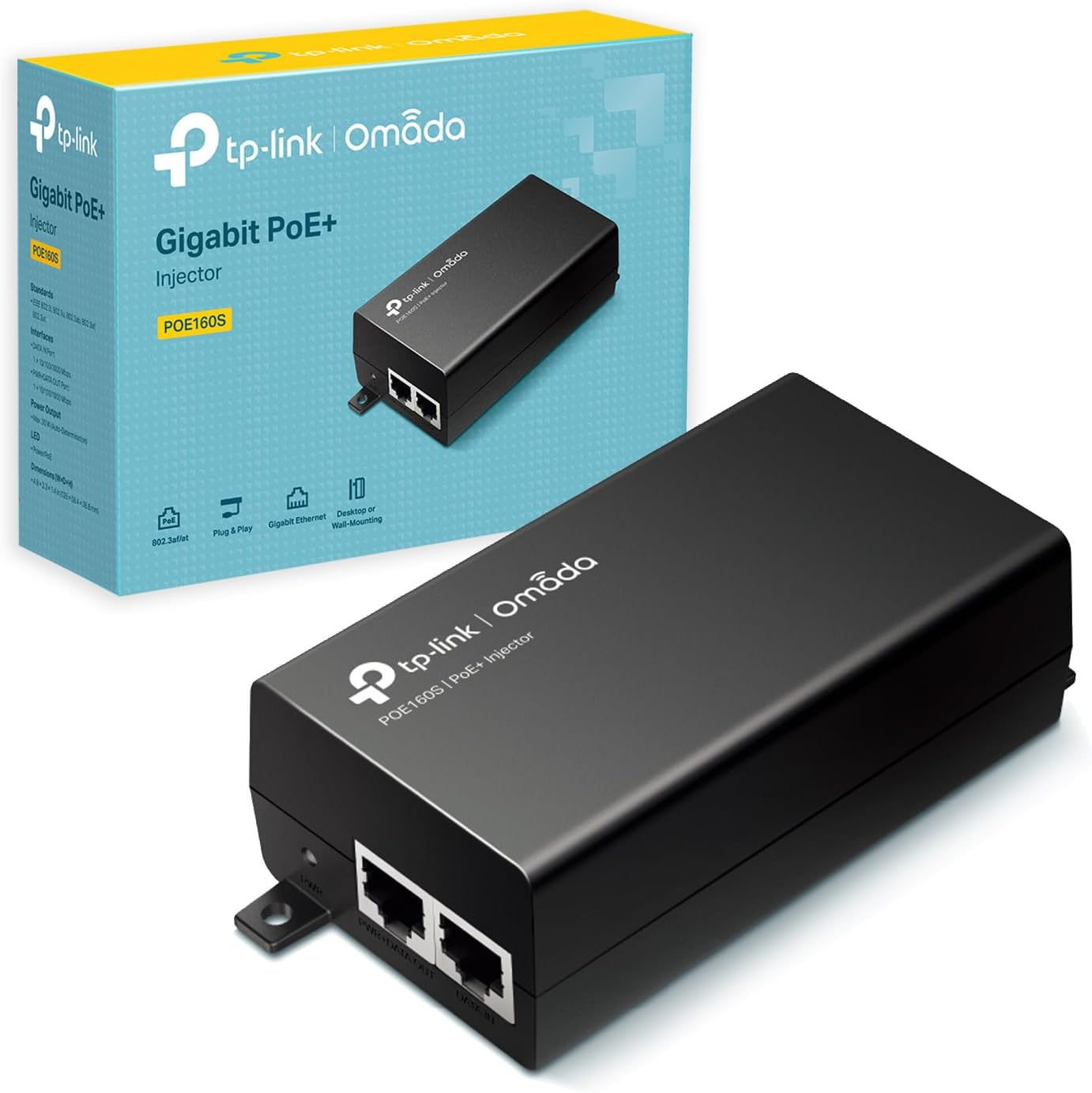 TP-Link POE160S Gigabit PoE+ Injector