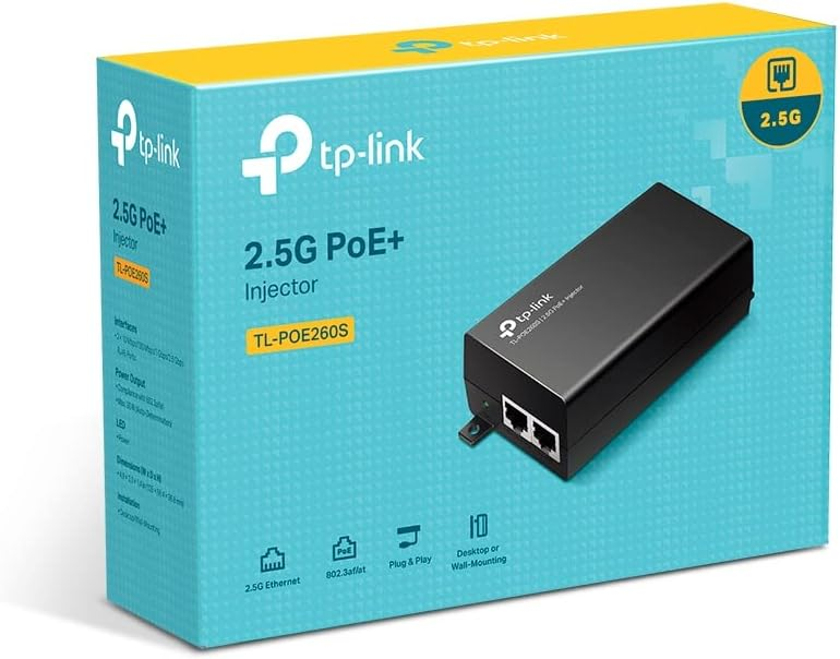 TP-Link POE260S 2.5 Gigabit PoE+ Injector