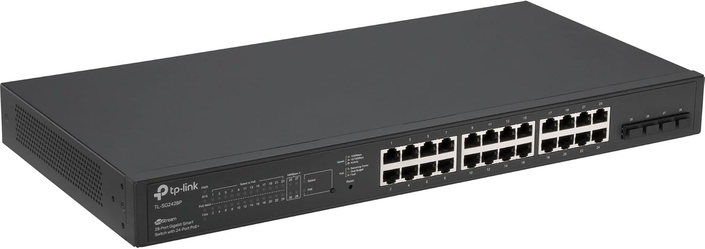 TP-Link Omada SG2428P JetStream 28-Port Gigabit Smart PoE+ Switch
