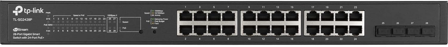 TP-Link Omada SG2428P JetStream 28-Port Gigabit Smart PoE+ Switch