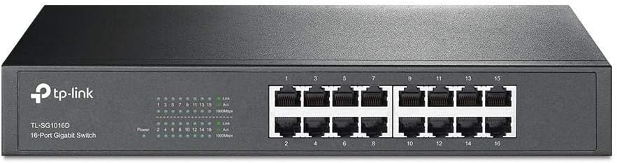 TP-Link TL-SG1016D 16-Port Gigabit Desktop/Rackmount Switch