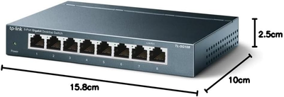 TP-Link TL-SG108 8-Port Gigabit Desktop Switch