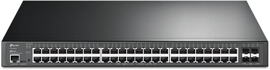 TP-Link Omada SG3452XP 48-Port Gigabit PoE+ Managed Switch with 4× 10G SFP+