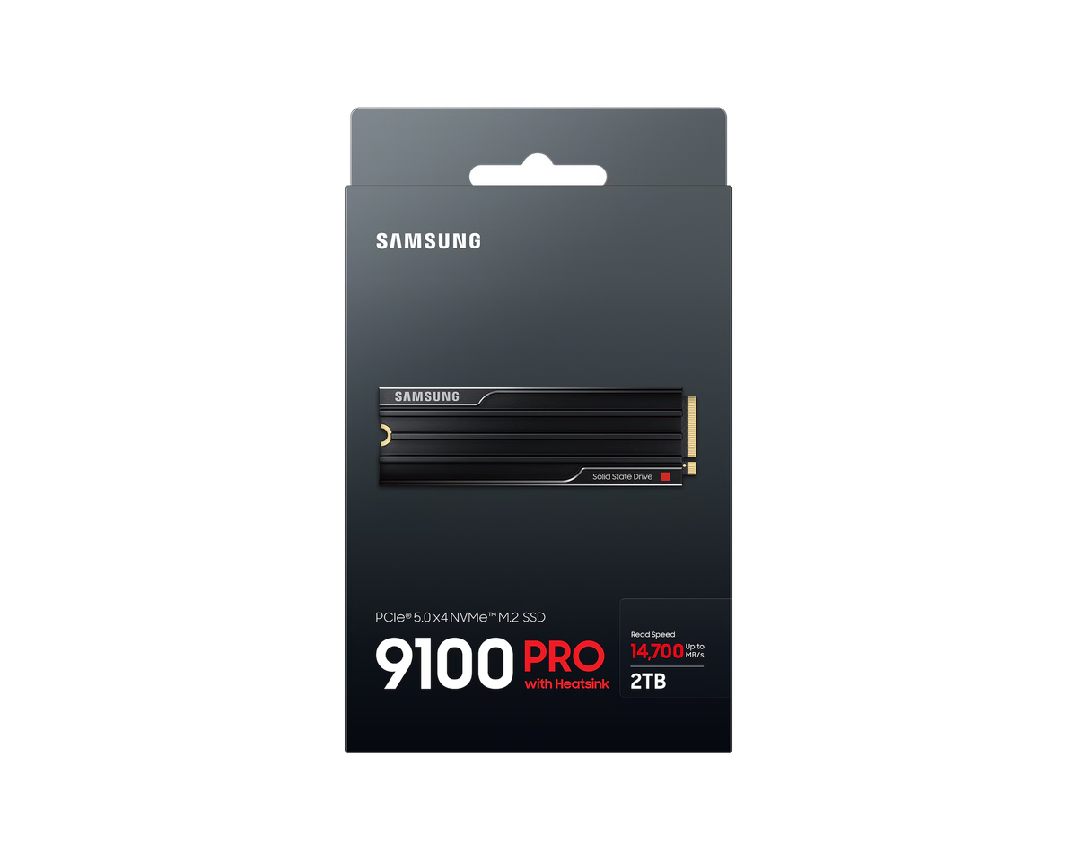 Samsung 9100 PRO 2TB PCIe 5.0 NVMe M.2 SSD with Heatsink – MZ-VAP2T0CW
