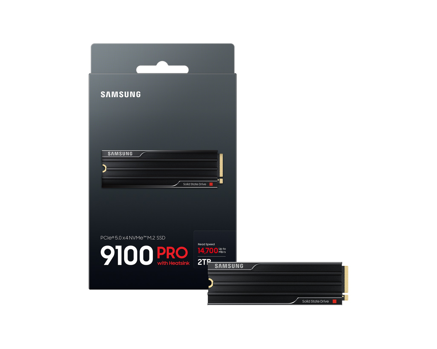 Samsung 9100 PRO 2TB PCIe 5.0 NVMe M.2 SSD with Heatsink – MZ-VAP2T0CW