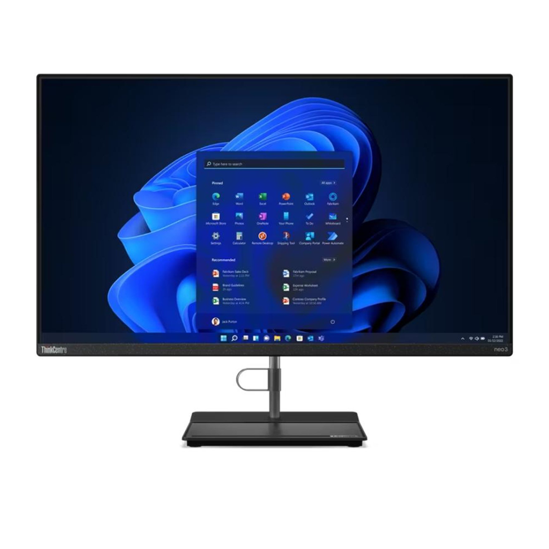 AIO لينوفو Neo 30a-27 27 بوصة FHD I7-1260P، 16 جيجا، 512 جيجا SSD، دوس، سنة واحدة (12CB001YUM)