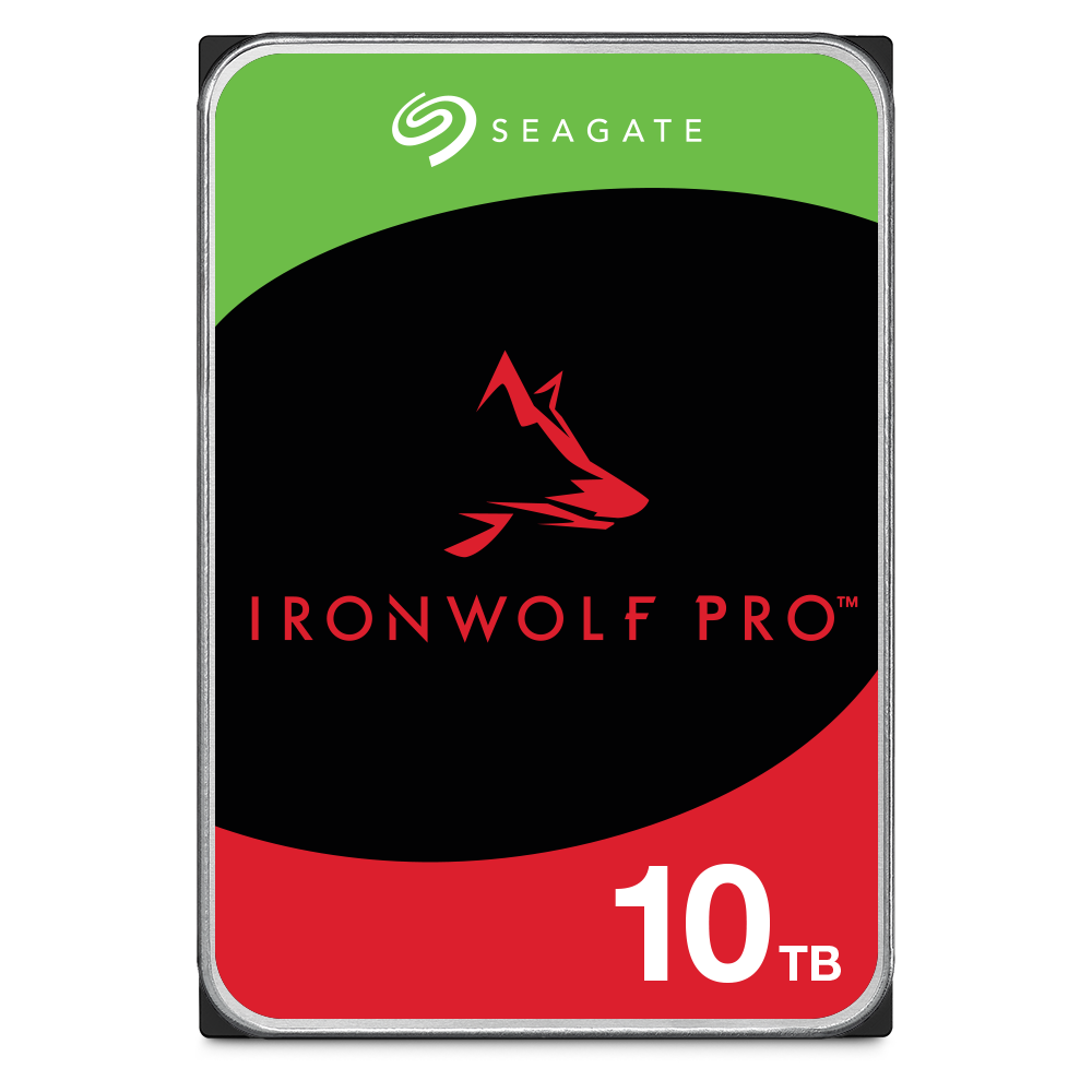 Seagate IronWolf Pro 10TB NAS Internal Hard Drive 3.5" SATA 6Gb/s 7200RPM 256MB Cache CMR - ST10000NT001