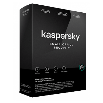 Kaspersky Small Office Security – 5 Desktops + 1 Server, 1 Year Subscription