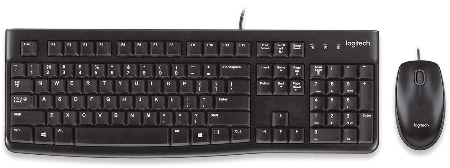 Logitech MK120 Wired Keyboard and Mouse