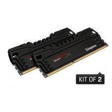 Kingston 16GB DDR3 PC3- 2400Mhz HyperX Beast Ram (Kit of 2) for Desktop (HX324C11T3K2/16)