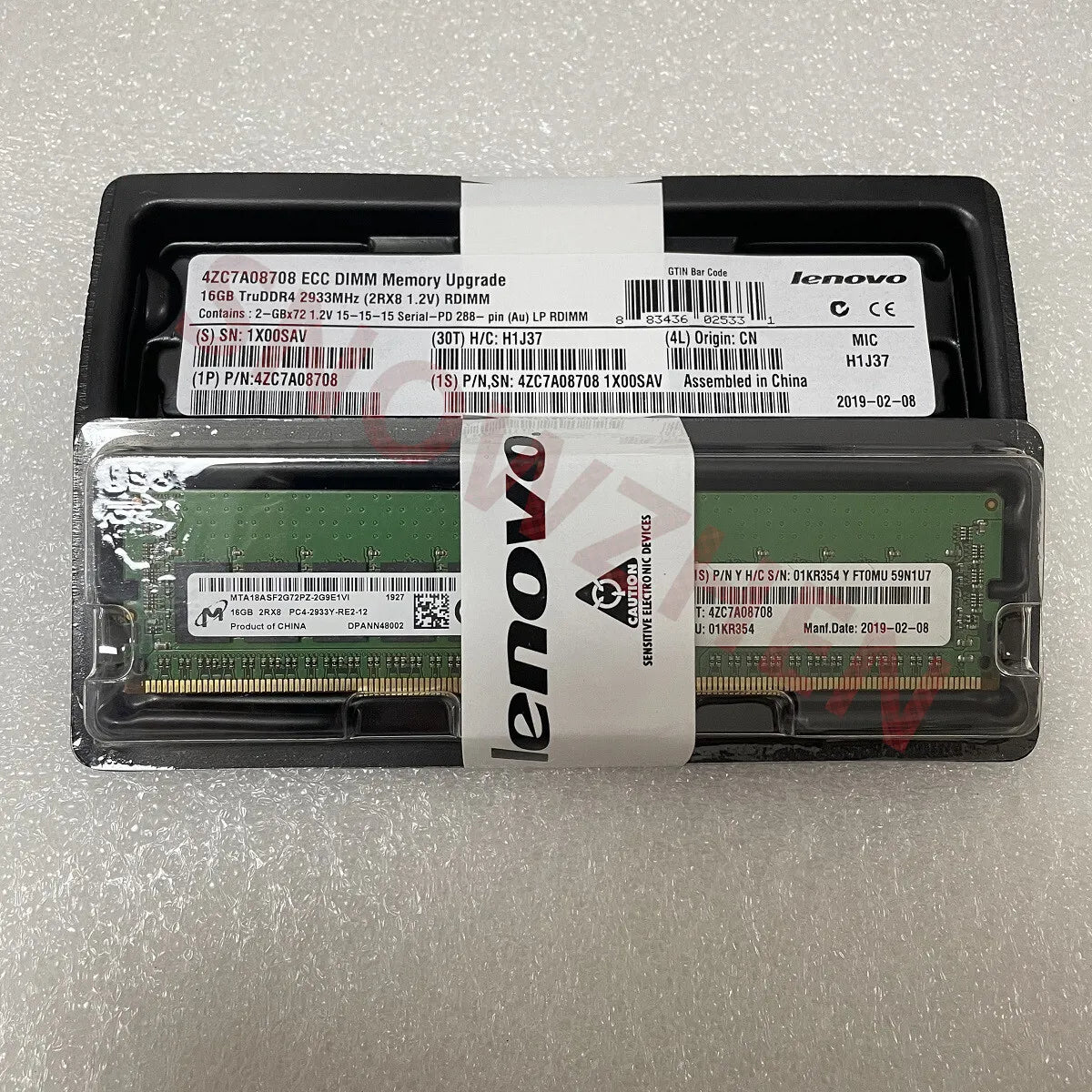 Lenovo 16GB Micron 2933MHz TruDDR4 RDIMM Server Memory – 4ZC7A08708