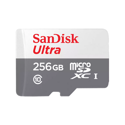 Sandisk 256GB Ultra microSDXC CLASS 10 100MB/s Memory Card (SDSQUNR-256G-GN3MN)