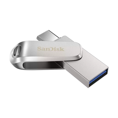 SanDisk 128GB Ultra Dual Drive Luxe USB-TYPE-C Upto 400MB/s-SDDDC4-128G-G46,Silver