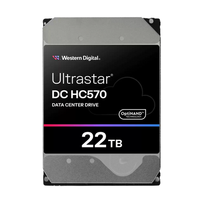 WD Ultrastar DC HC570 22TB 7200 RPM SATA 6Gb/s 512MB Cache 3.5-Inch Enterprise Hard Drive (WUH722222ALE6L4)