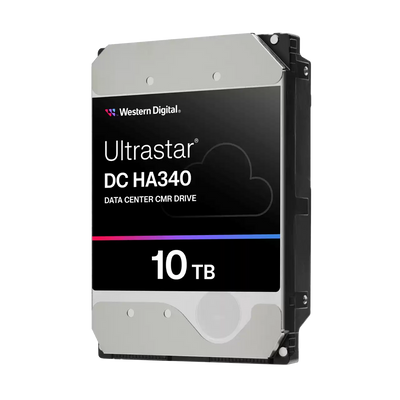 WD Ultrastar DC HA340 10TB Enterprise HDD 3.5" SATA 6Gb/s 7200RPM 512MB Cache CMR - WUS721210BLE6L4
